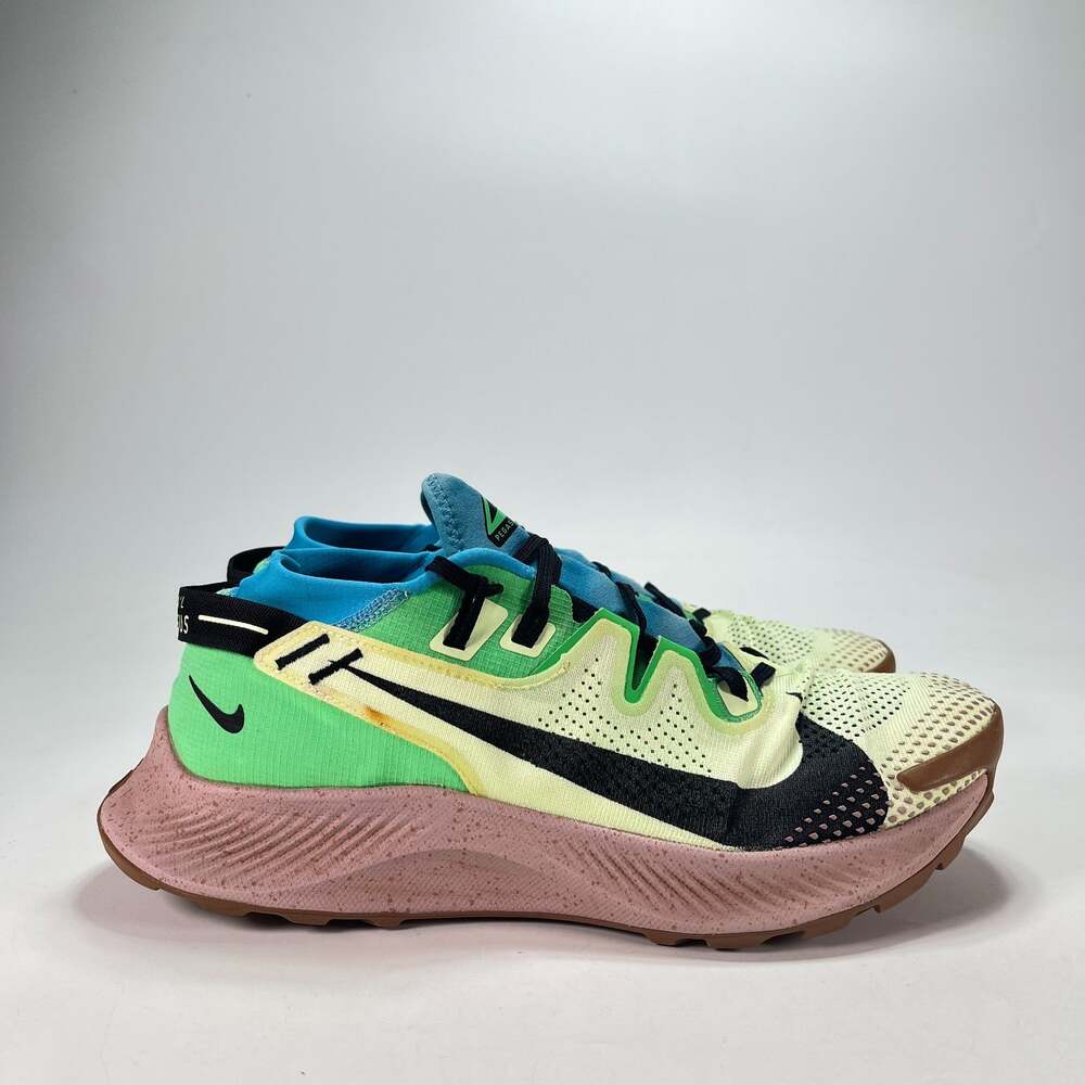 Nike Pegasus Trail 2 Barely Volt Blue Pink Trail Running Shoes Men's Size 12